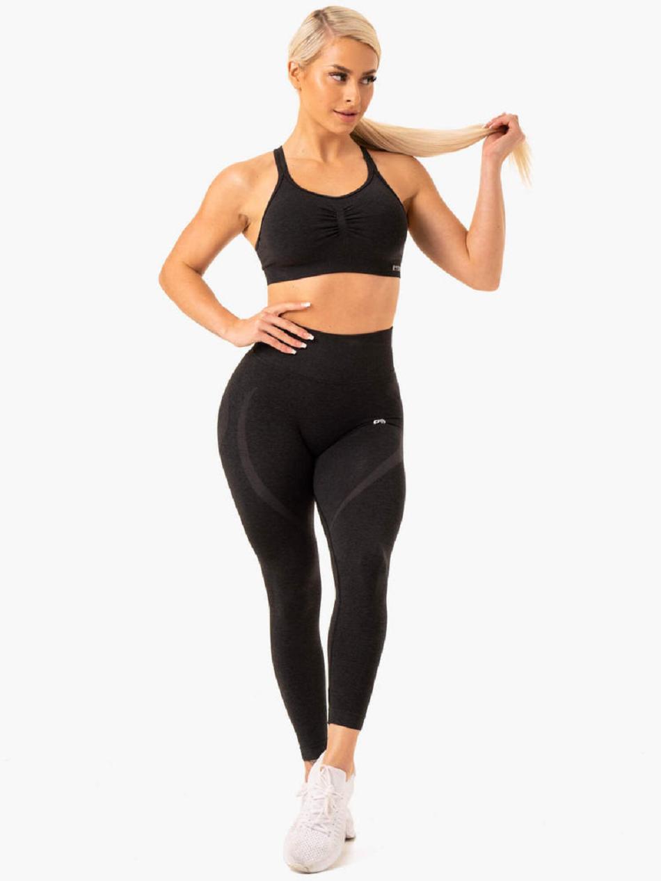 Black Women's Ryderwear Sculpt Leggings Seamless | FG4419721