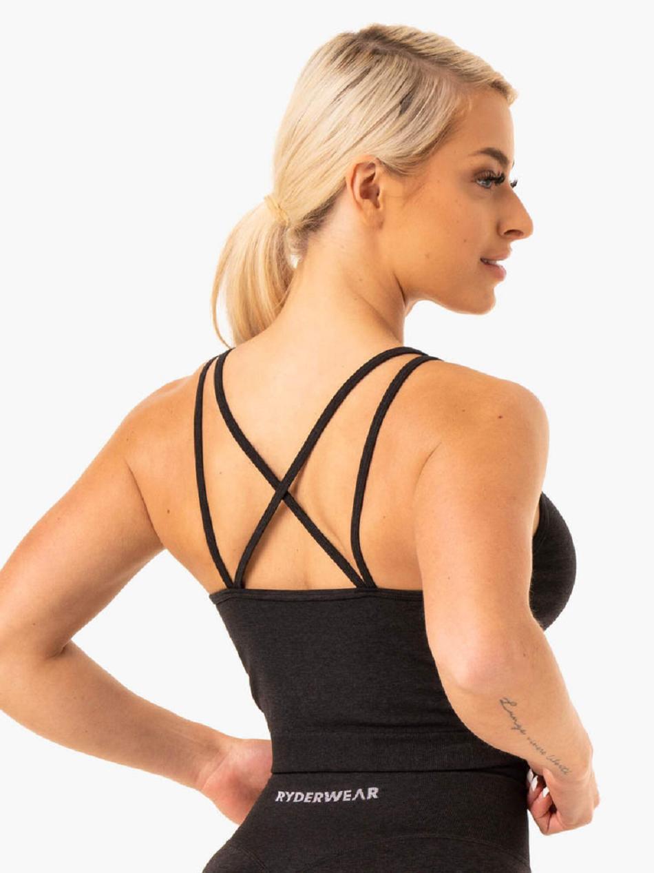 Black Women's Ryderwear Sculpt Tank Seamless | HR4569129