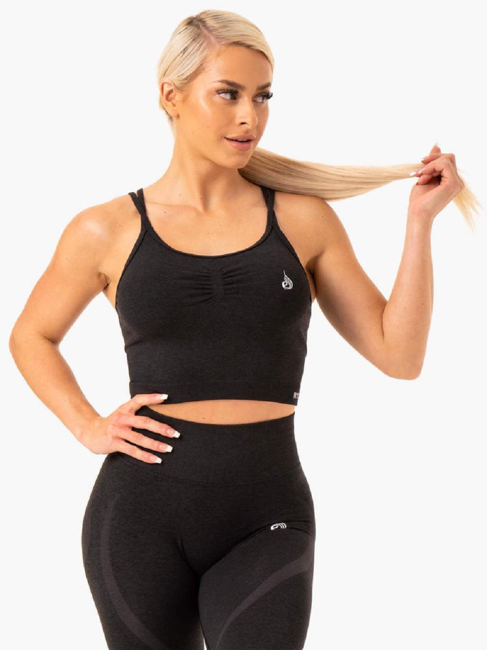 Black Women's Ryderwear Sculpt Tank Seamless | HR4569129