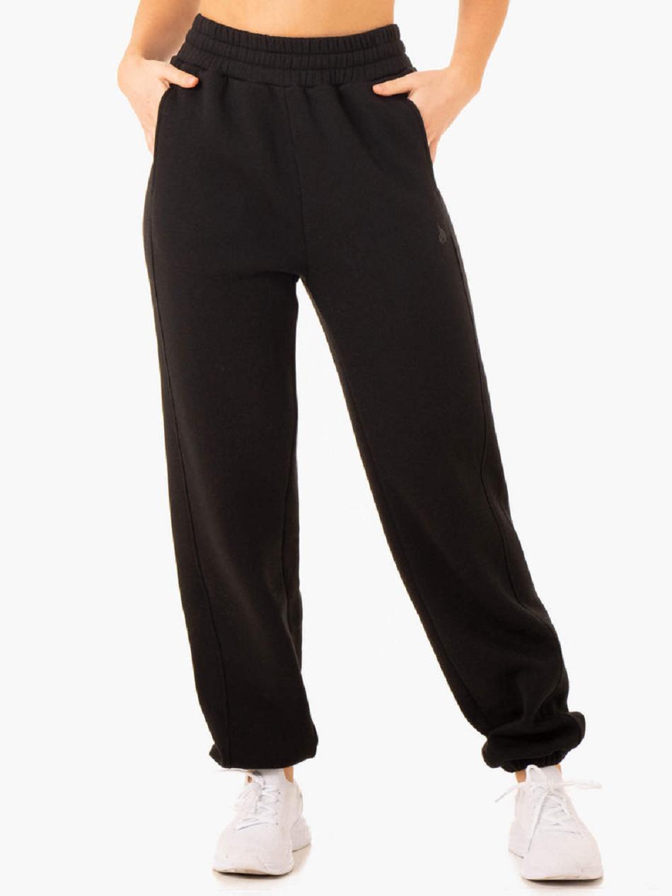 Black Women\'s Ryderwear Sideline Track Pants Active Lounge | GB7646180