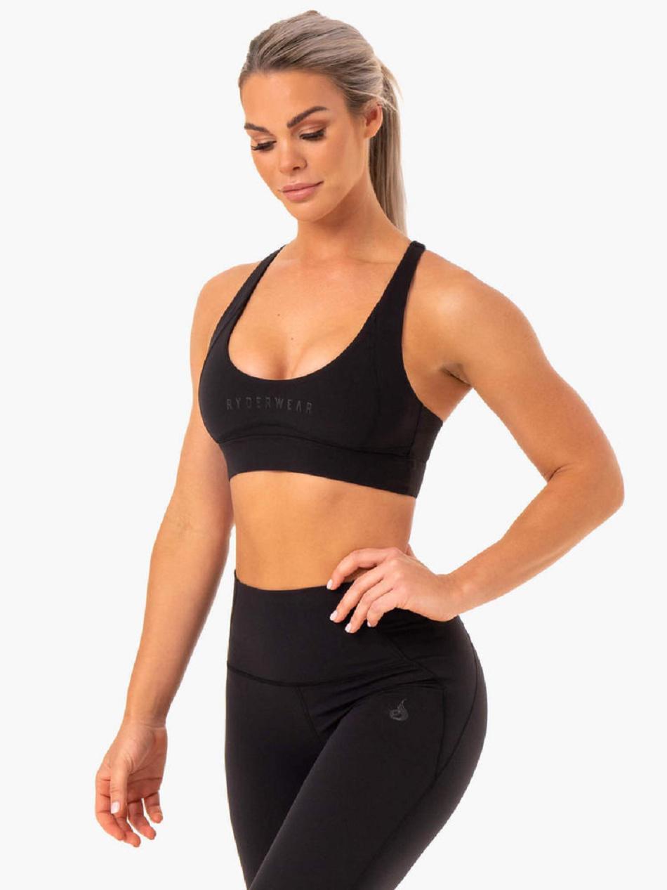 Black Women\'s Ryderwear Sola Sports Bras | HY5816647