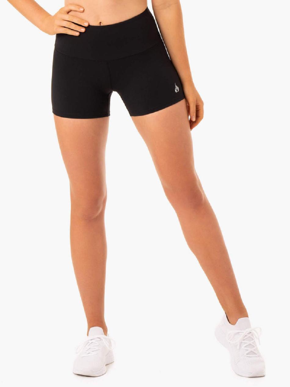 Black Women's Ryderwear Staples Booty Shorts Scrunch Bum | 47YR45347