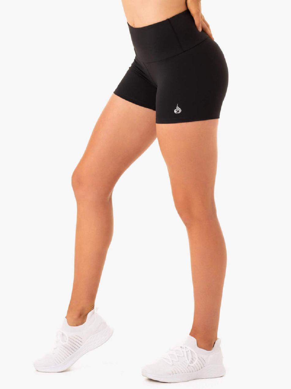 Black Women's Ryderwear Staples Booty Shorts Scrunch Bum | 47YR45347