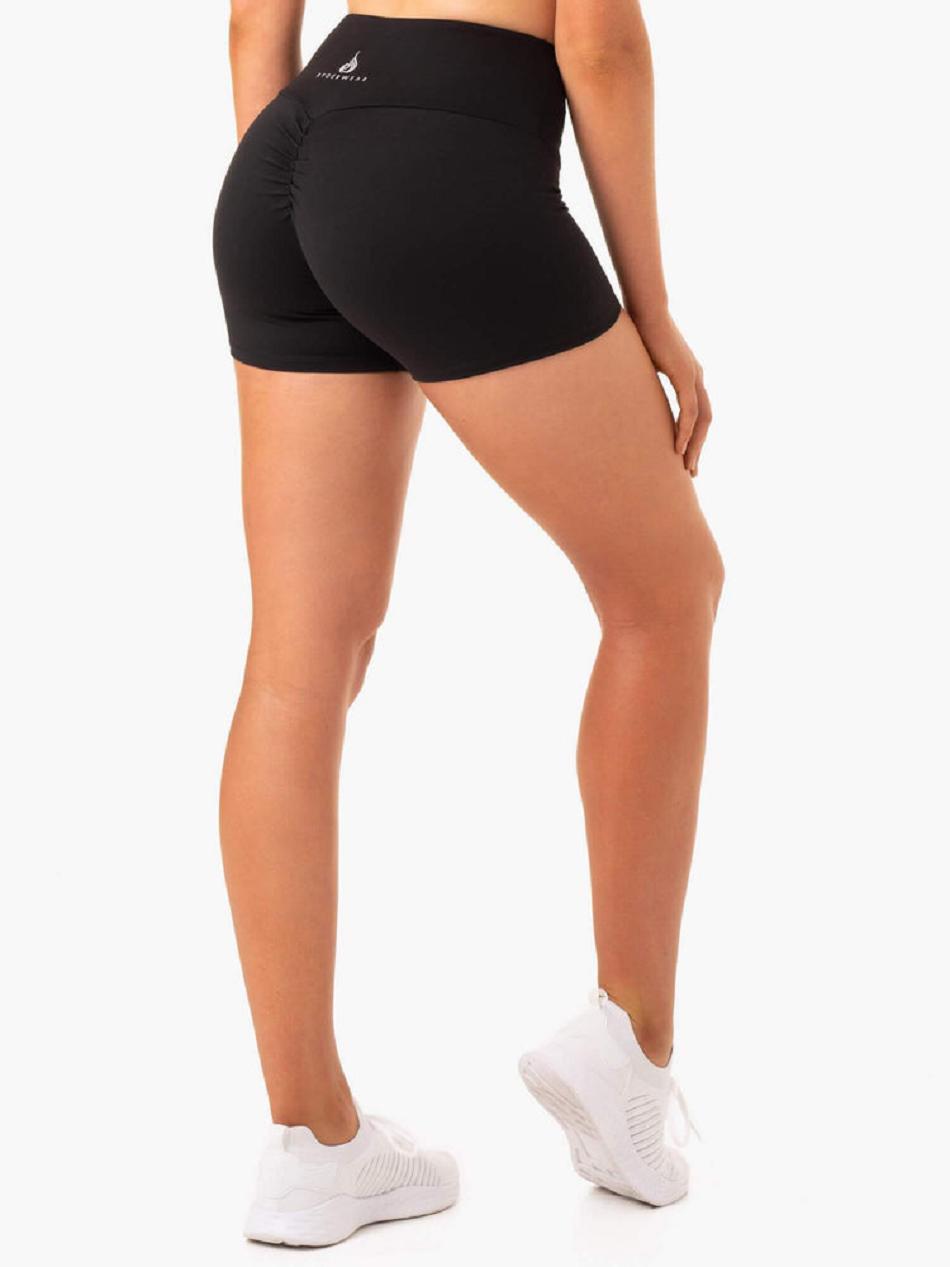 Black Women\'s Ryderwear Staples Booty Shorts Scrunch Bum | 47YR45347