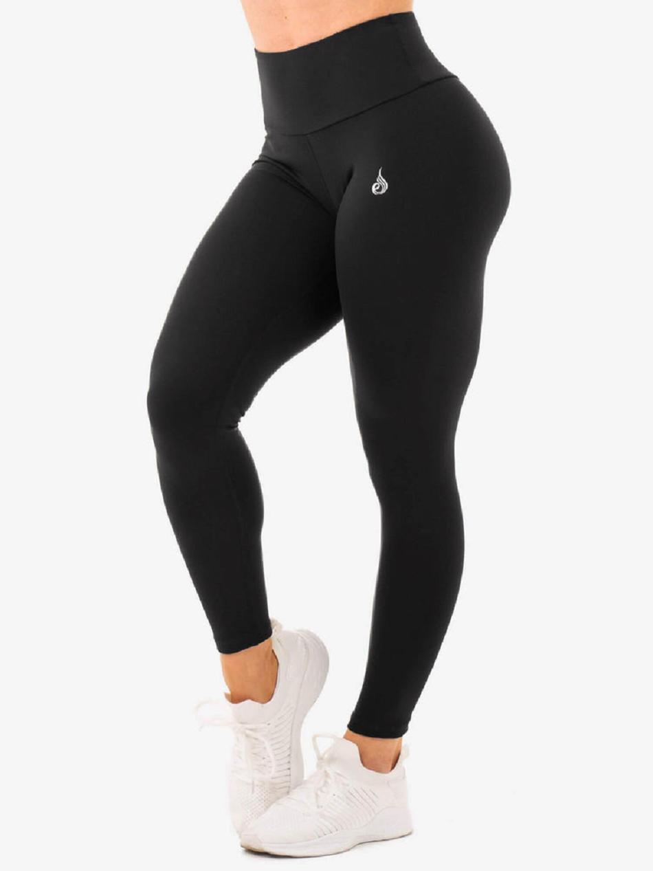 Black Women's Ryderwear Staples High Waisted Leggings | 101J47841