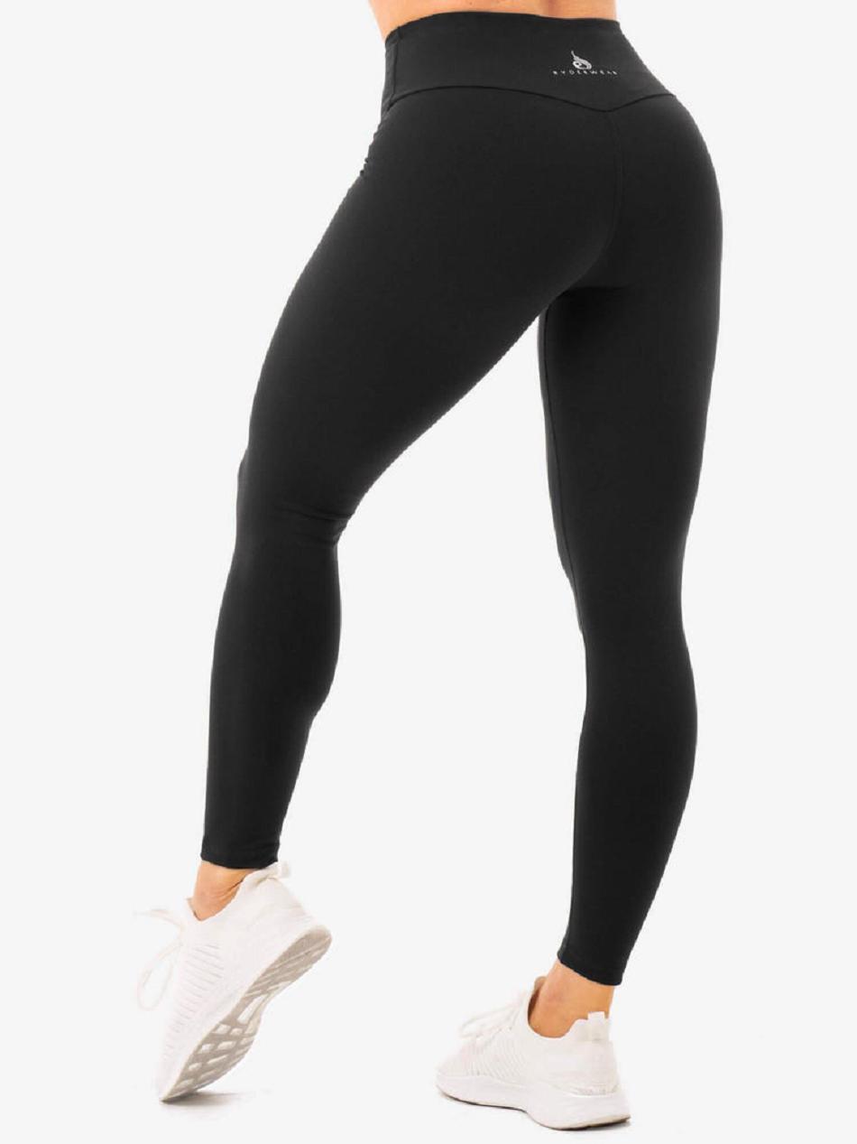 Black Women's Ryderwear Staples High Waisted Leggings | 101J47841