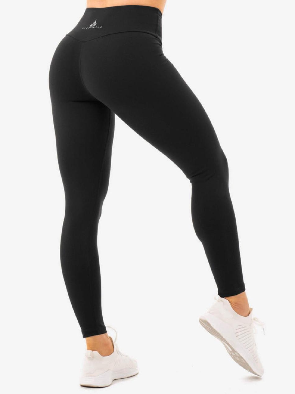 Black Women\'s Ryderwear Staples High Waisted Leggings | 101J47841