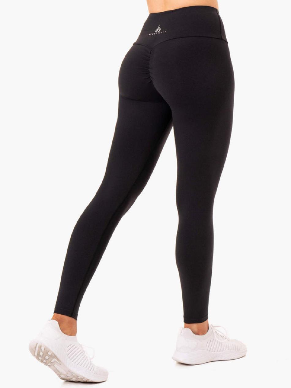 Black Women's Ryderwear Staples Leggings Scrunch Bum | V8F56606