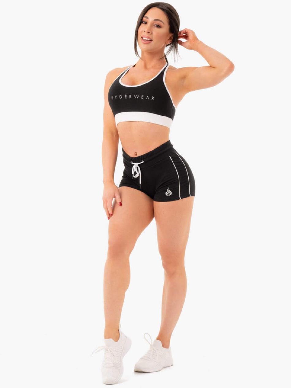 Black Women's Ryderwear Track Sports Bra Trackset | NG7336762