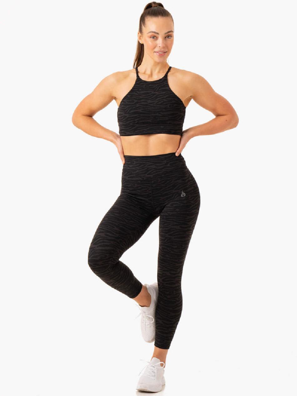 Black Women's Ryderwear Transform High Waisted Leggings | REH49814