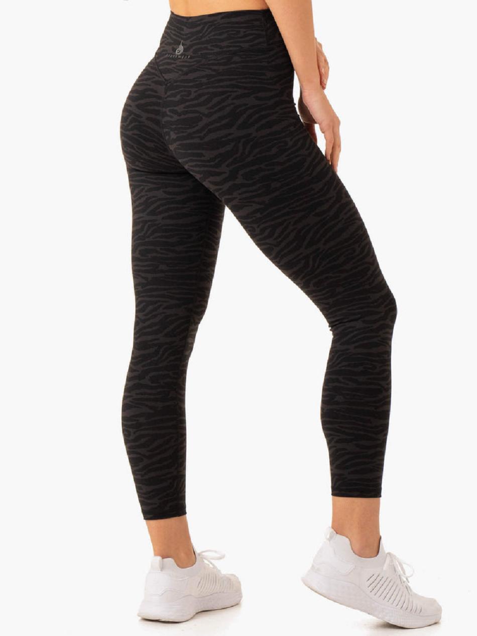 Black Women\'s Ryderwear Transform High Waisted Leggings | REH49814