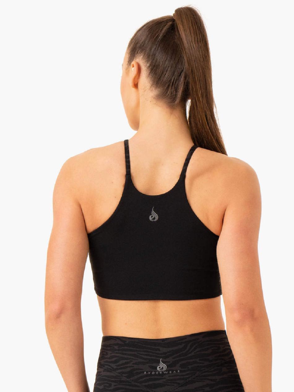 Black Women's Ryderwear Transform Reversible Sports Bras | XG5535324