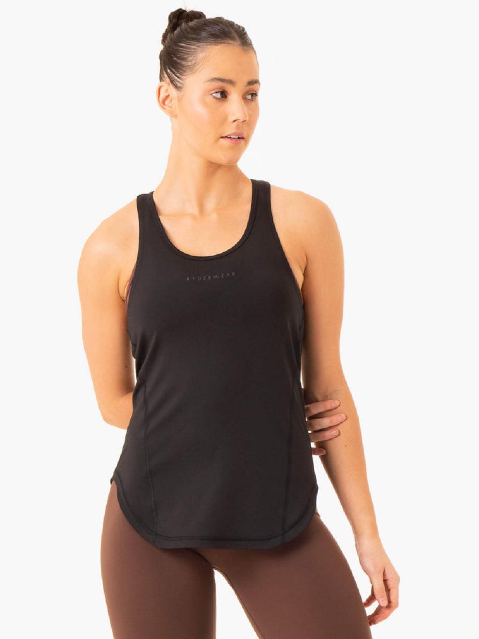 Black Women's Ryderwear Transform Training Tank Top | BG6493431