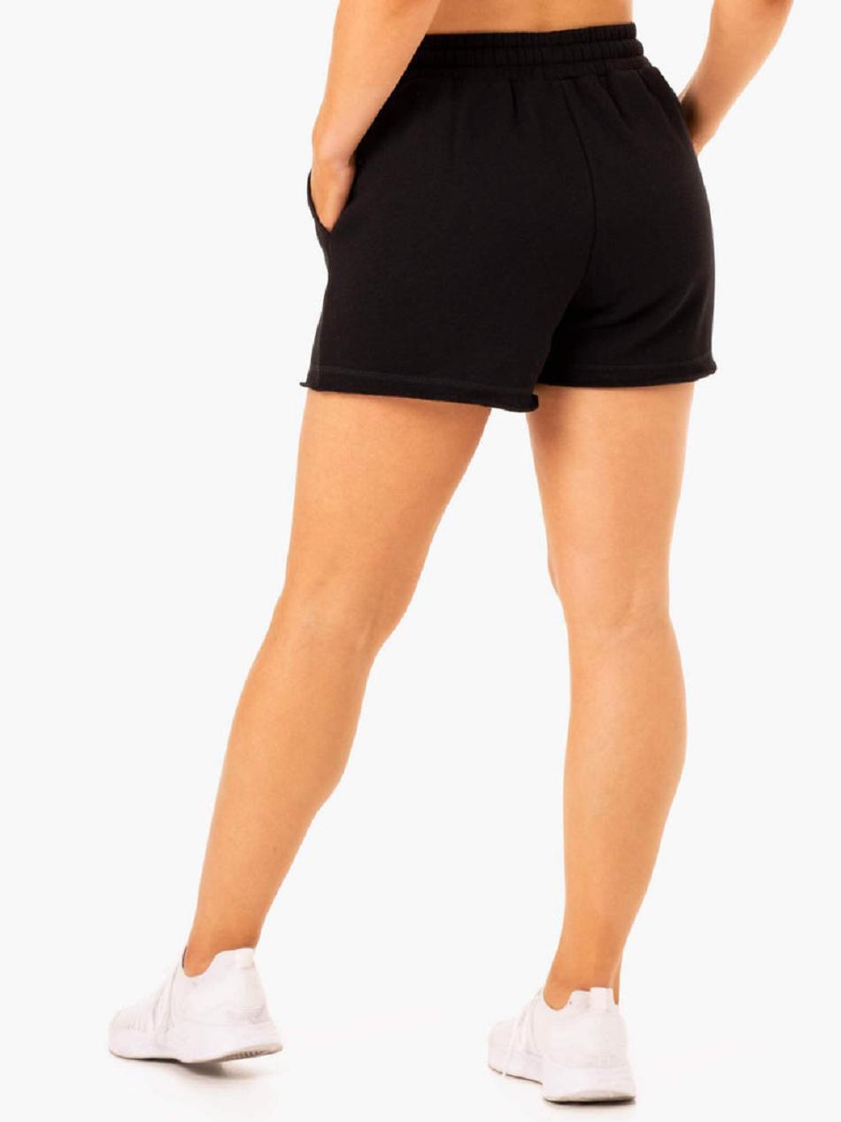 Black Women's Ryderwear Ultimate Longline Track Shorts | YGJ77703