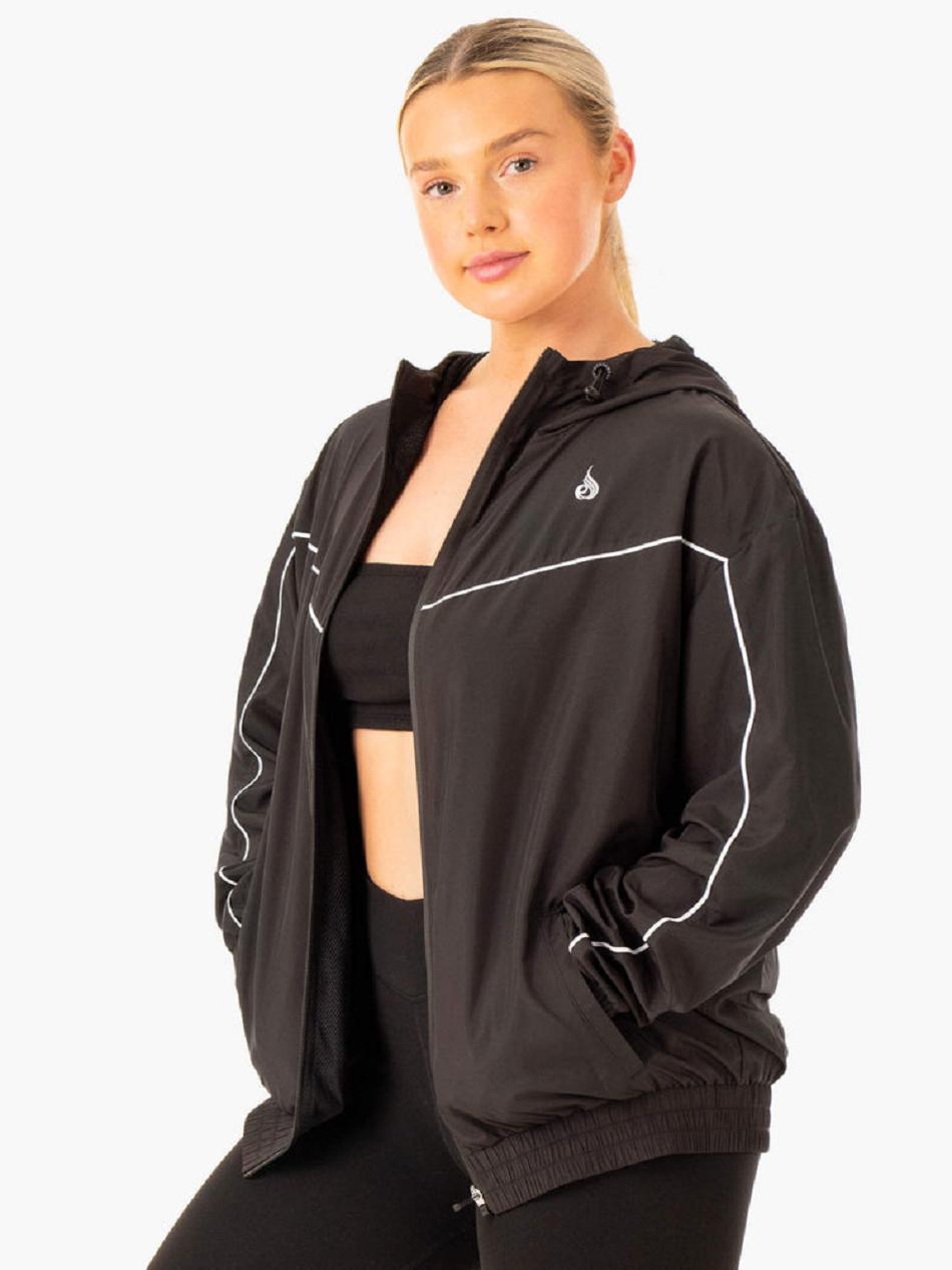 Black Women\'s Ryderwear Ultimate Windbreaker Top | 66YF81293