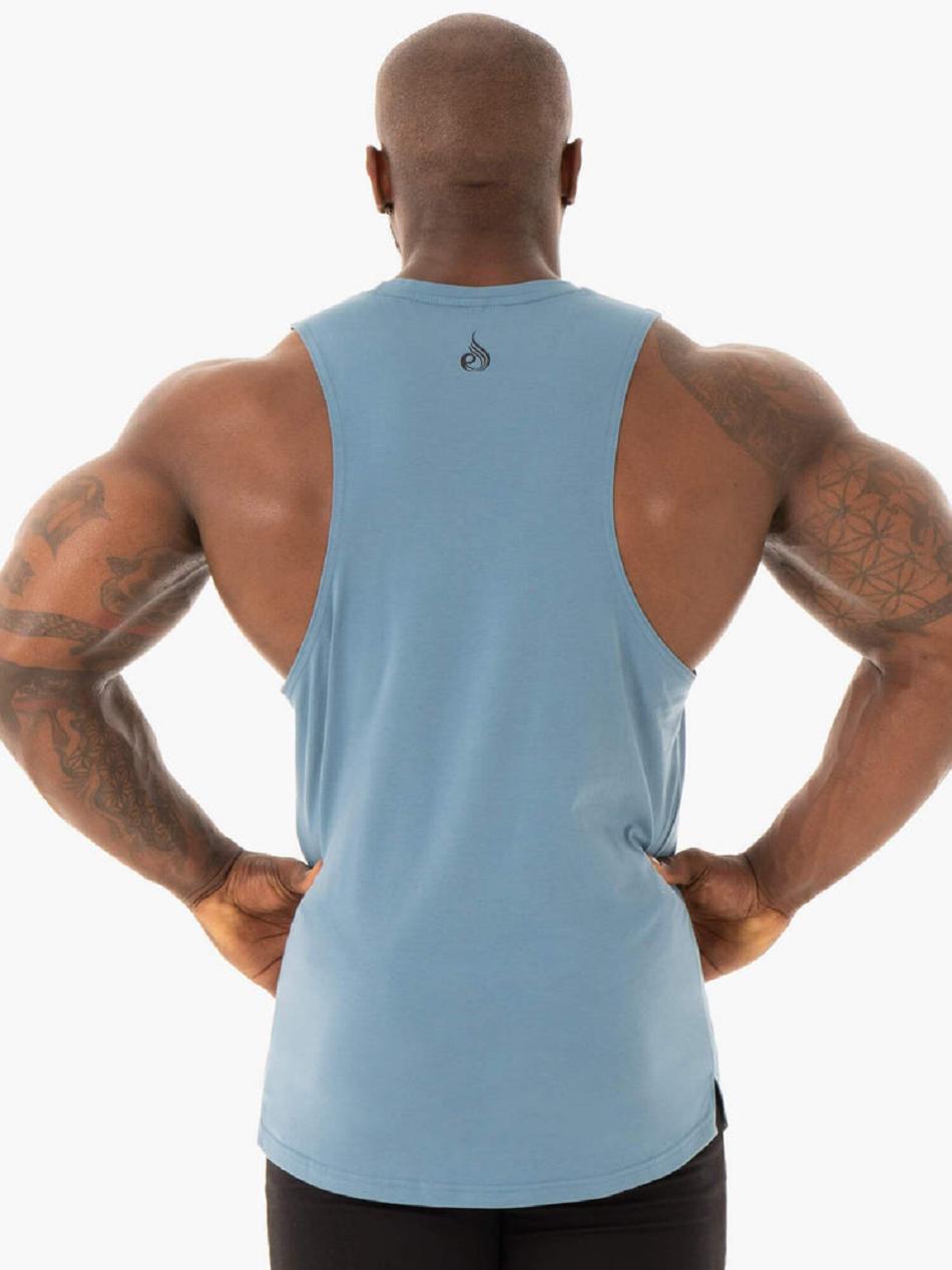 Blue Men's Ryderwear Base Baller Tank Top | 85RW25740