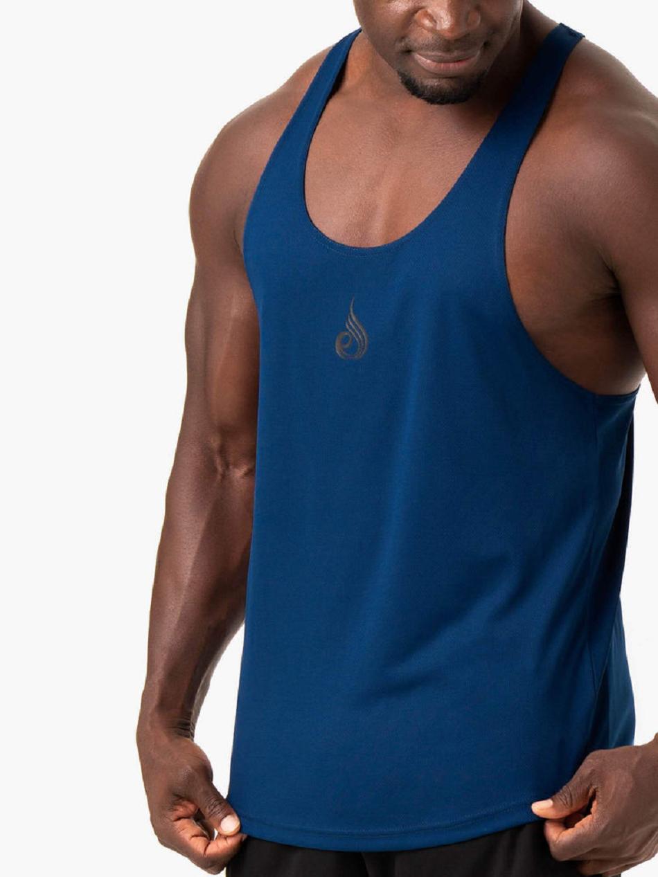 Blue Men's Ryderwear Define Mesh T-Back Stringers | ES8411945