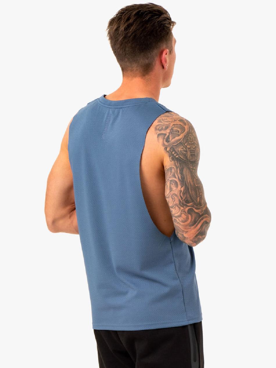 Blue Men's Ryderwear Enhance Baller Tanks | HR8079962