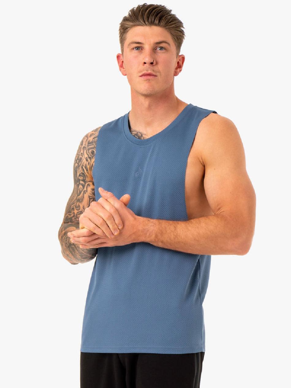 Blue Men's Ryderwear Enhance Baller Tanks | HR8079962