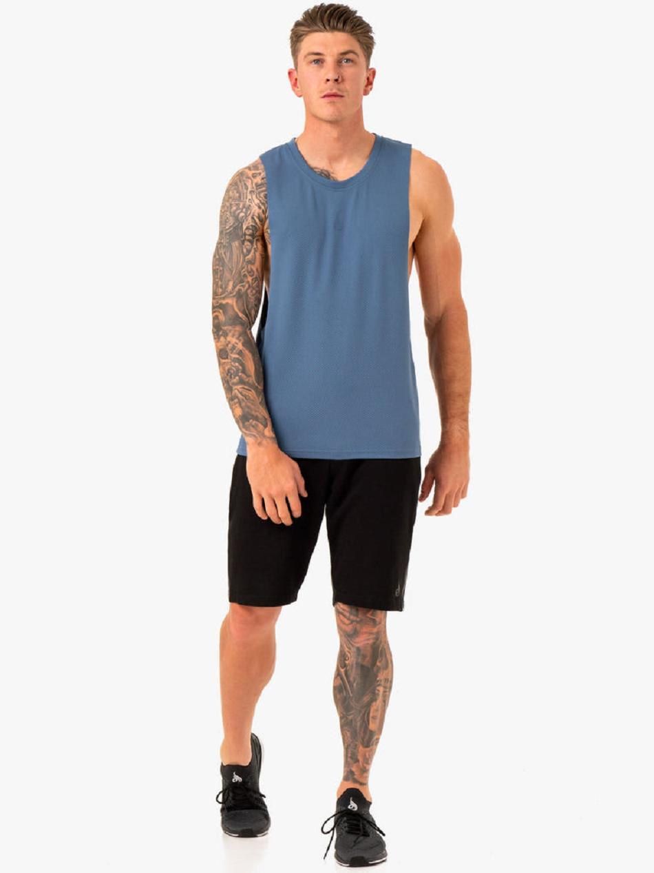 Blue Men's Ryderwear Enhance Baller Tanks | HR8079962