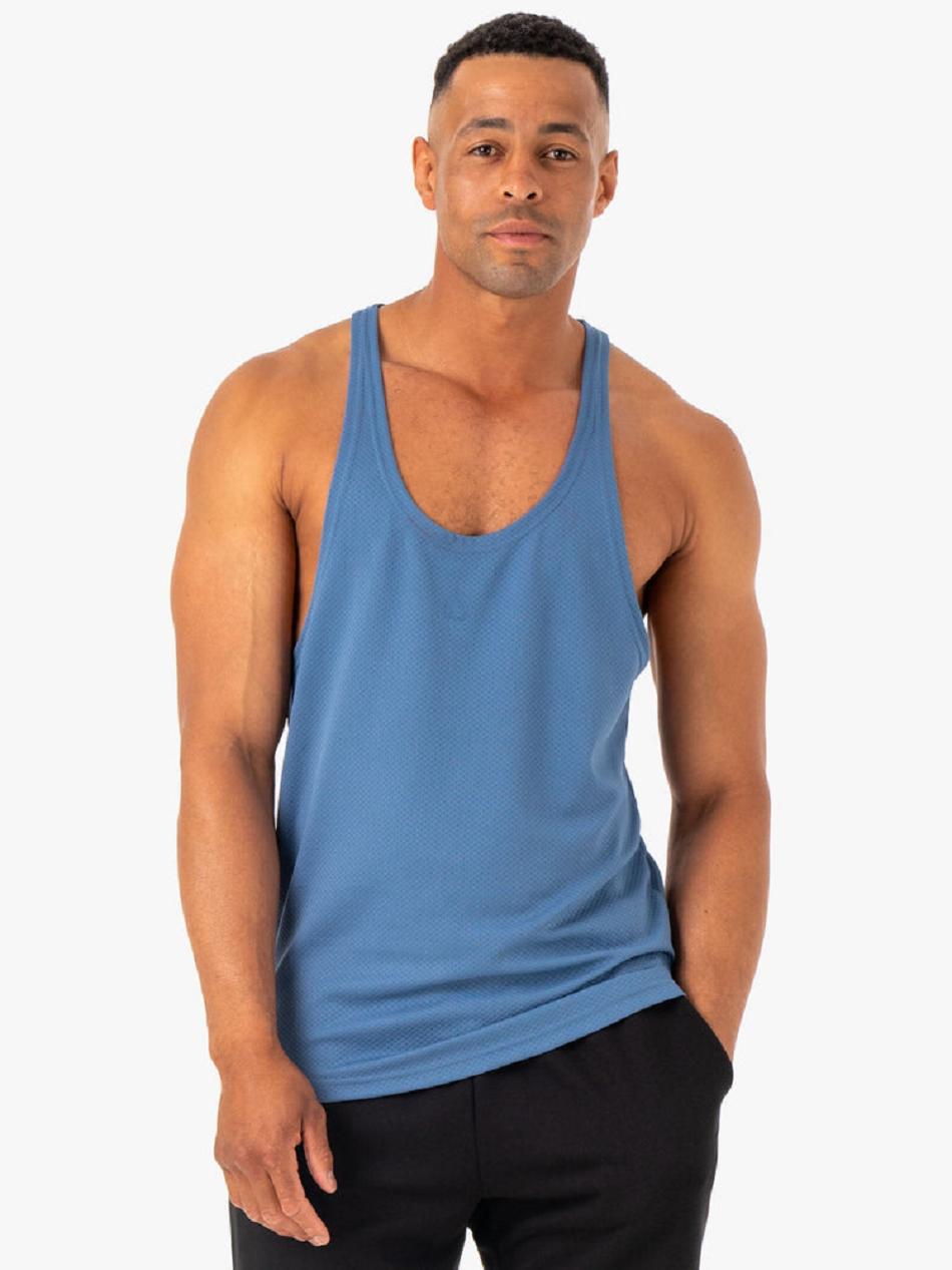 Blue Men\'s Ryderwear Enhance T-Back Stringers | 83ES38824