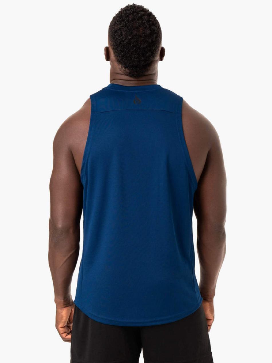 Blue Men's Ryderwear Lift Mesh Baller Tanks | 6D7816756