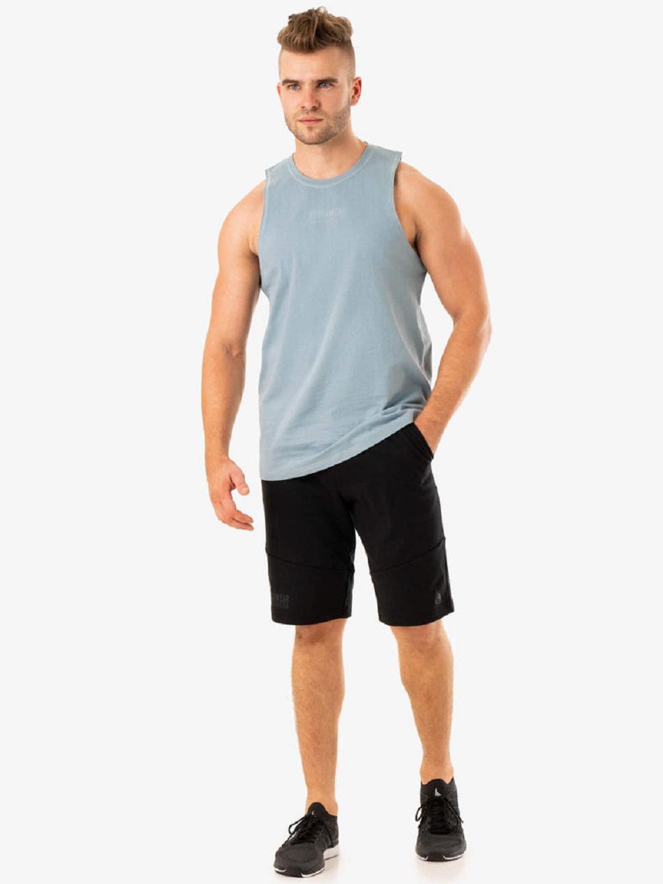 Blue Men's Ryderwear Limitless Baller Tanks | 153G69235