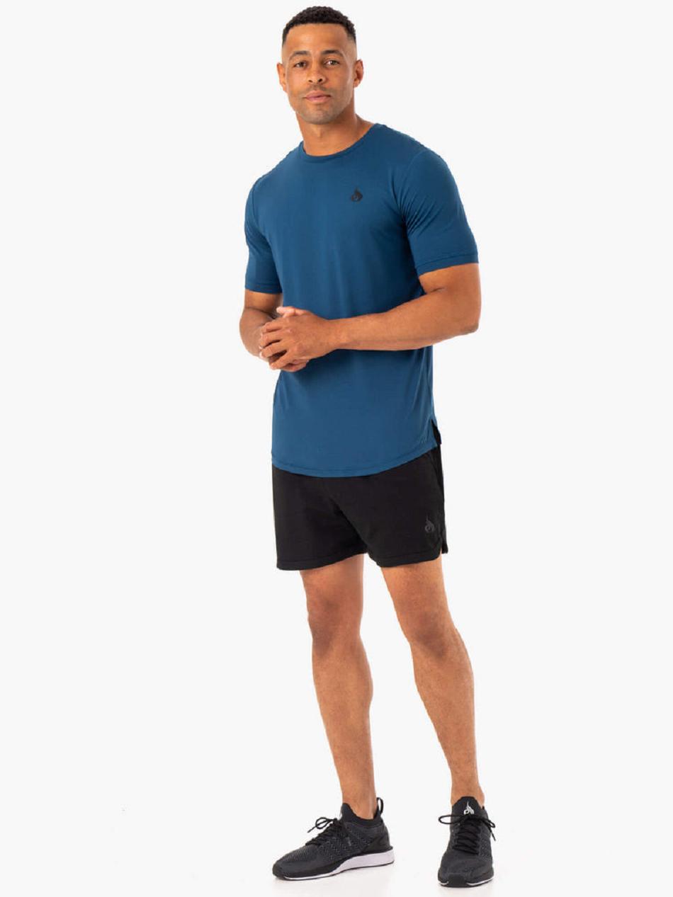 Blue Men's Ryderwear Optimal Mesh T-Shirt Top | 87RT80654