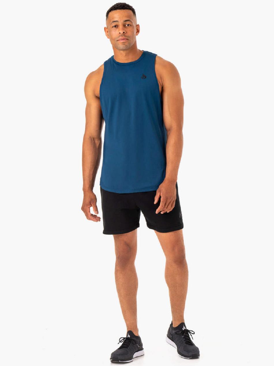 Blue Men's Ryderwear Optimal Mesh Tank Top | HY8960897