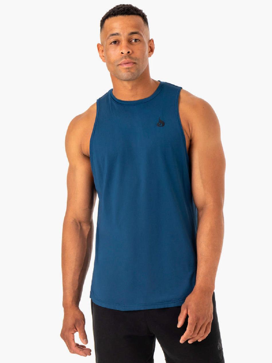 Blue Men\'s Ryderwear Optimal Mesh Tank Top | HY8960897