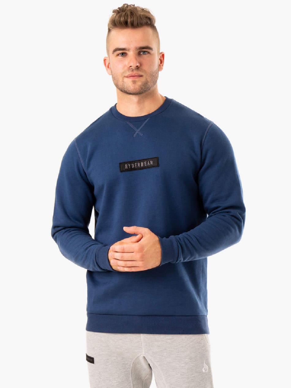 Blue Men\'s Ryderwear Recharge Pullover Top | DF8781057