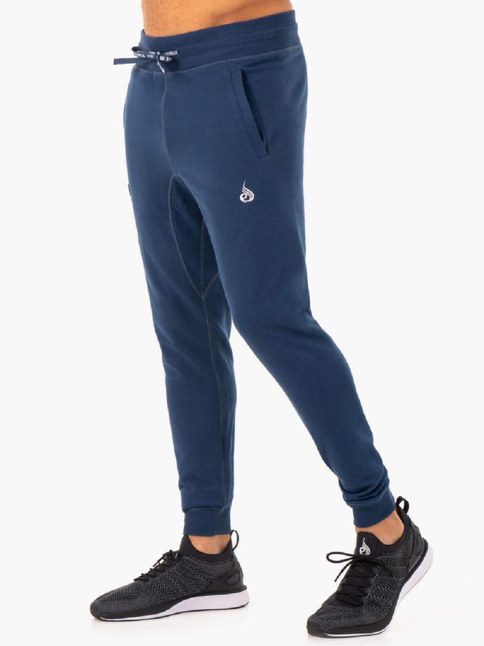 Blue Men's Ryderwear Recharge Tapered Track Pants | 94NG58858