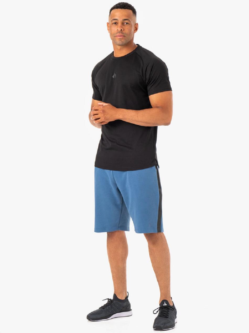 Blue Men's Ryderwear Restore Fleece Track Shorts | 144Y37782