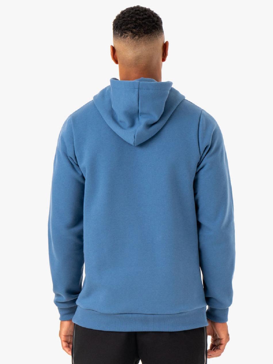 Blue Men's Ryderwear Restore Pullover Hoodie Top | G5B59554