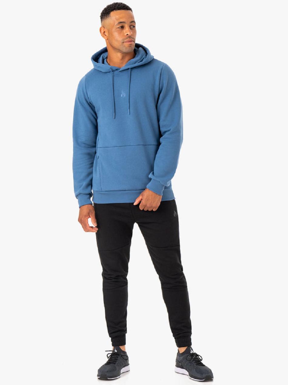 Blue Men's Ryderwear Restore Pullover Hoodie Top | G5B59554