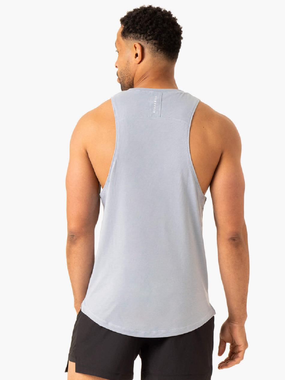 Blue Men's Ryderwear Vital Baller Tank Top | V8F57534