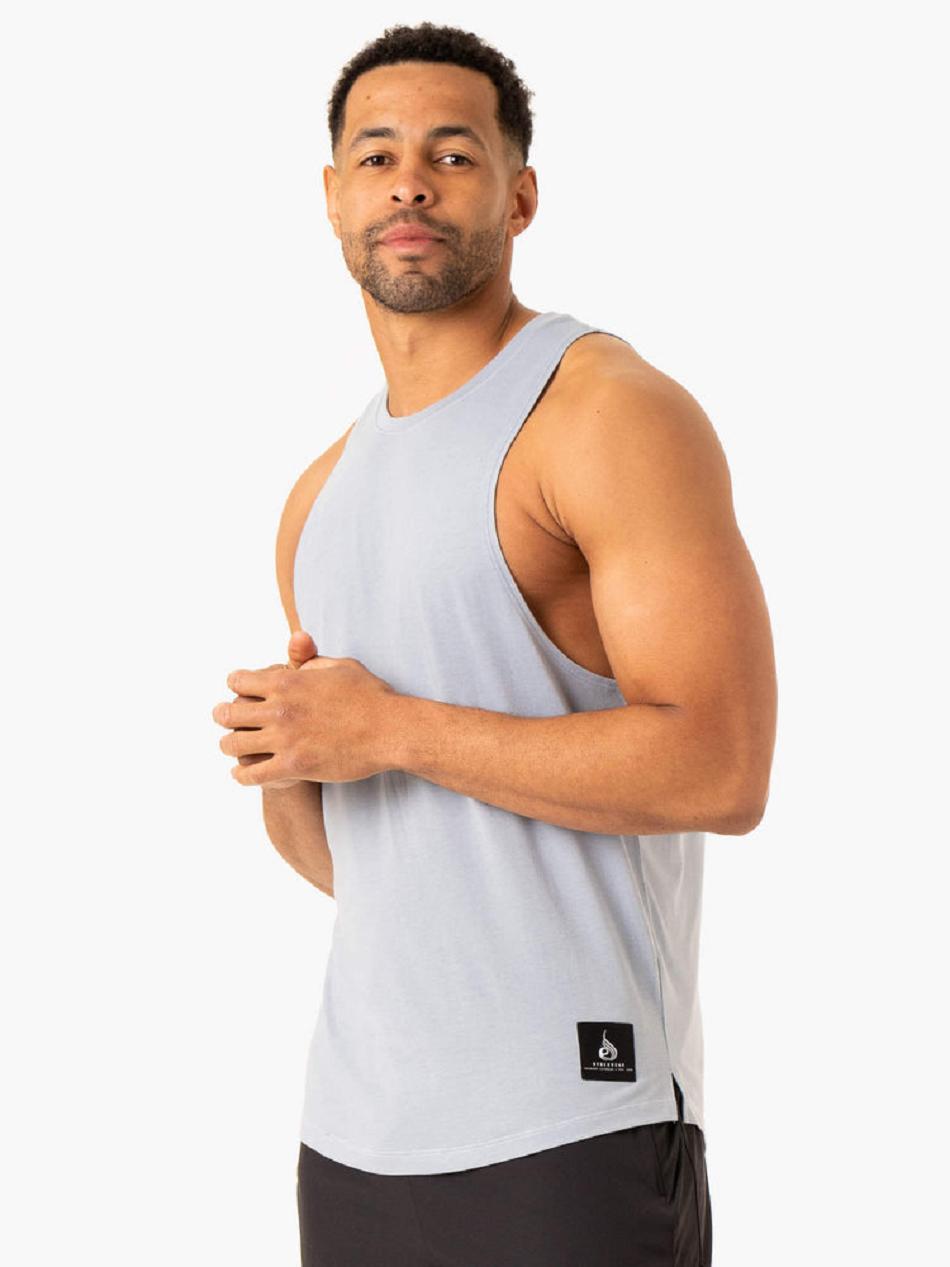 Blue Men's Ryderwear Vital Baller Tank Top | V8F57534