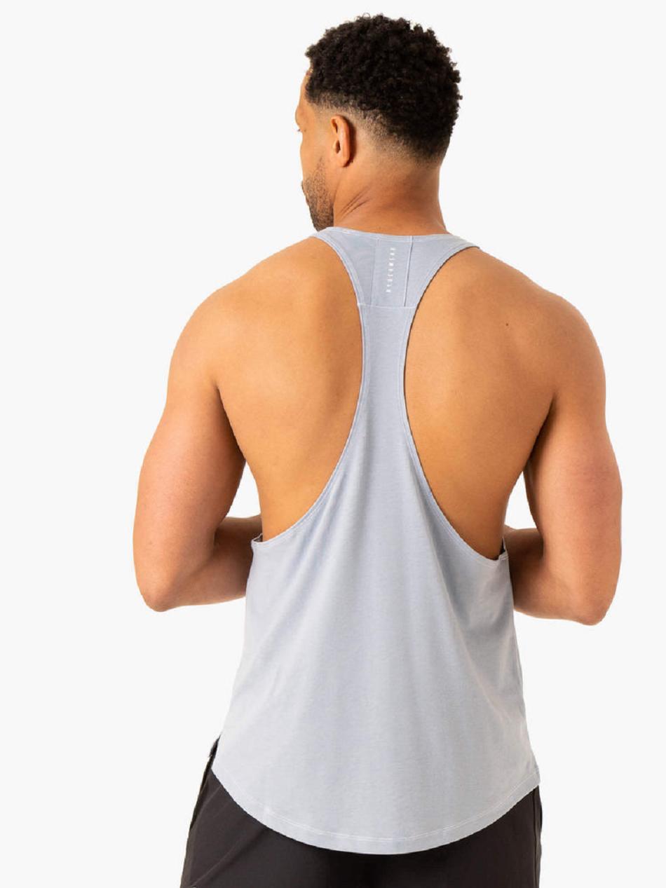 Blue Men's Ryderwear Vital Stringer T-Back Tanks | 67U8079446