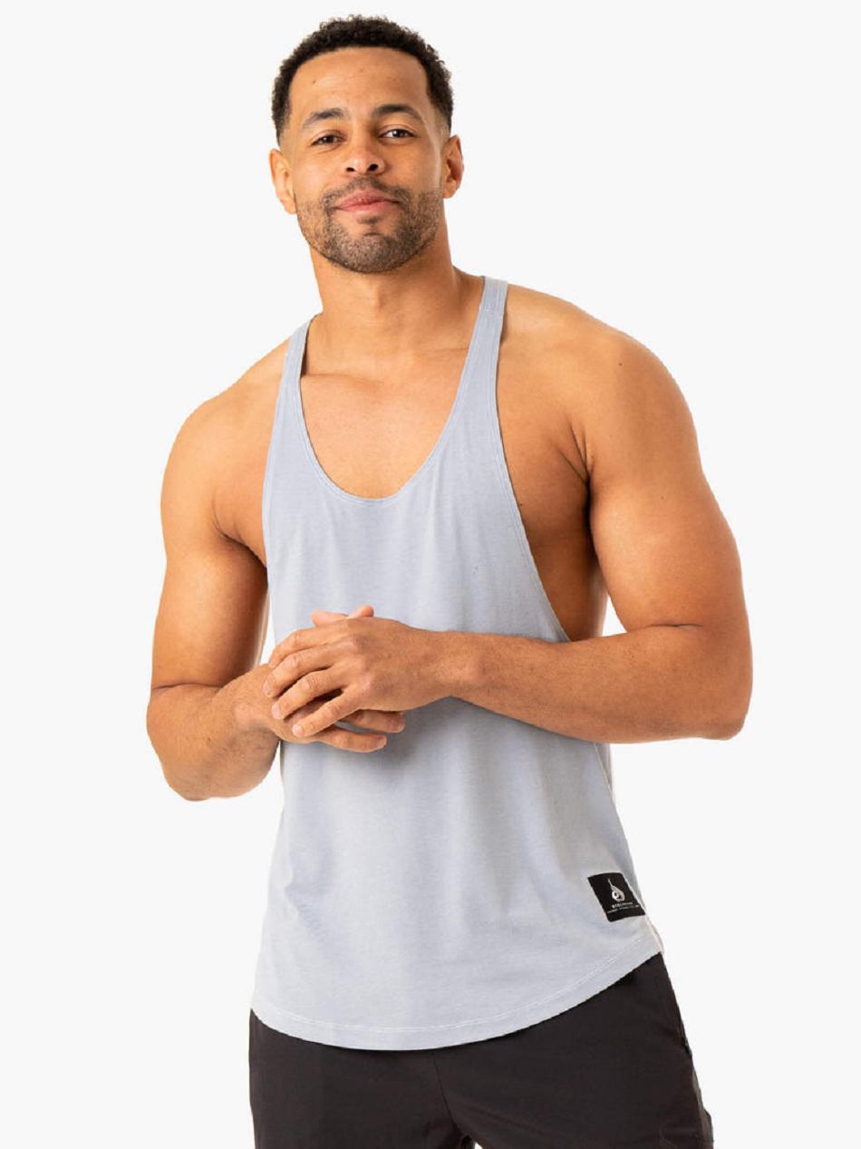 Blue Men\'s Ryderwear Vital Stringer T-Back Tanks | 67U8079446