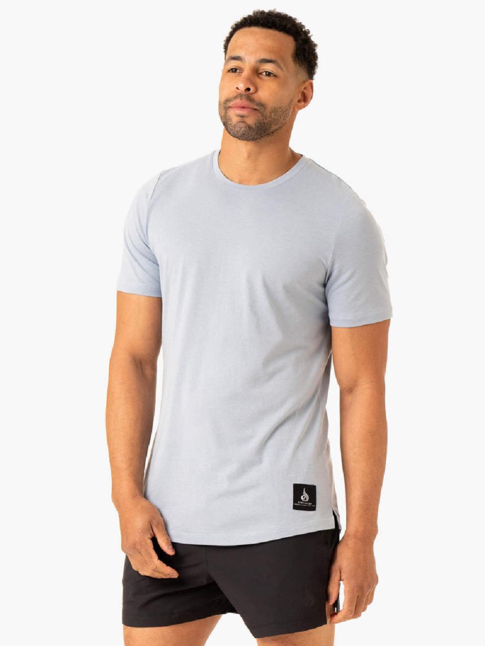 Blue Men's Ryderwear Vital T-Shirt Active Lounge | DF9227312