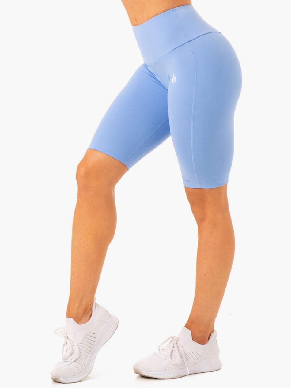 Blue Women's Ryderwear Action Bike Short Shorts | 52JS78249