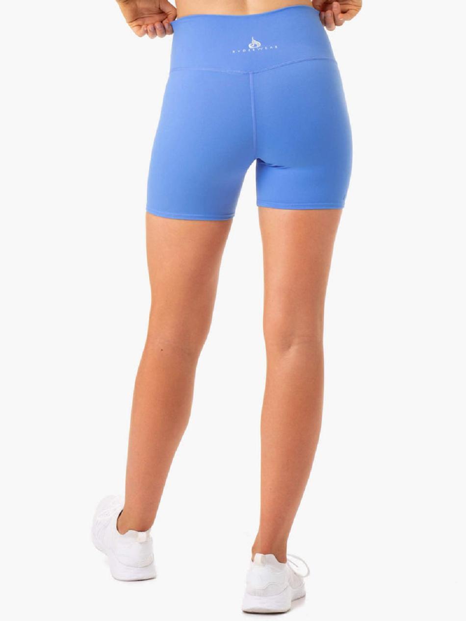 Blue Women's Ryderwear Amazon High Waisted Shorts | NF4781018