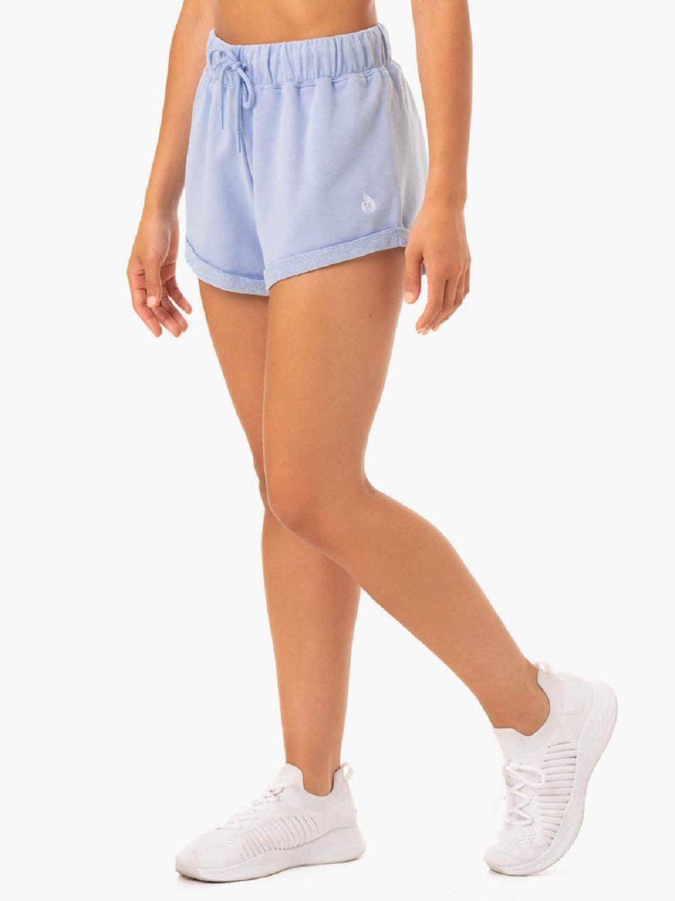 Blue Women\'s Ryderwear Off Duty Fleece Shorts | G2T68720