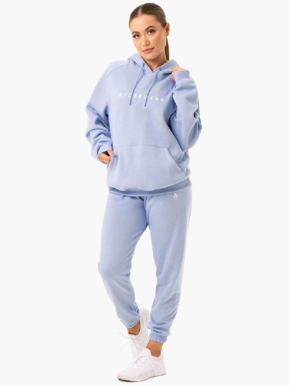 Blue Women's Ryderwear Off-Duty Fleece Track Pants | 127Y71931