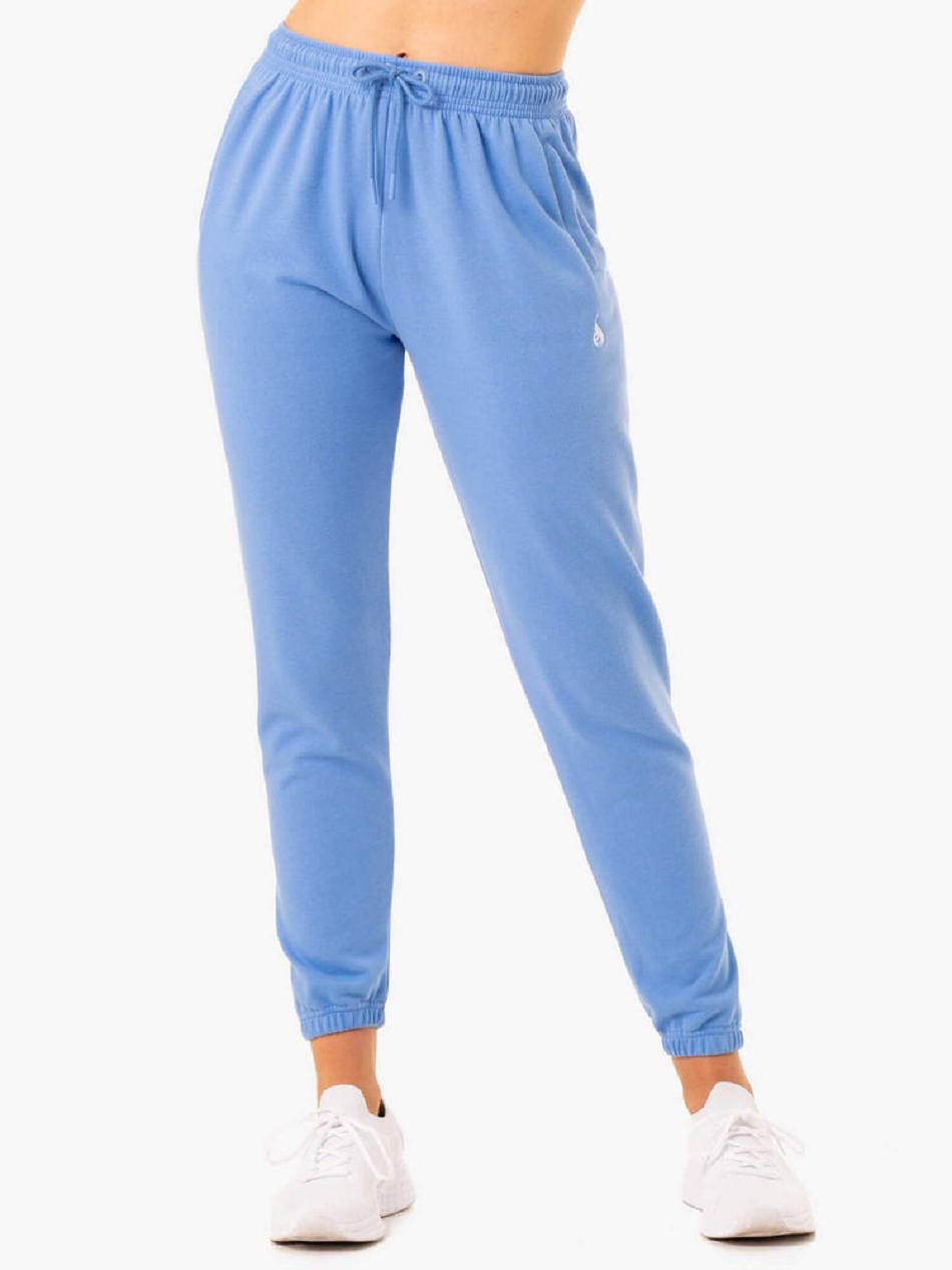 Blue Women's Ryderwear Off-Duty Fleece Track Pants Active Lounge | 6D7645920