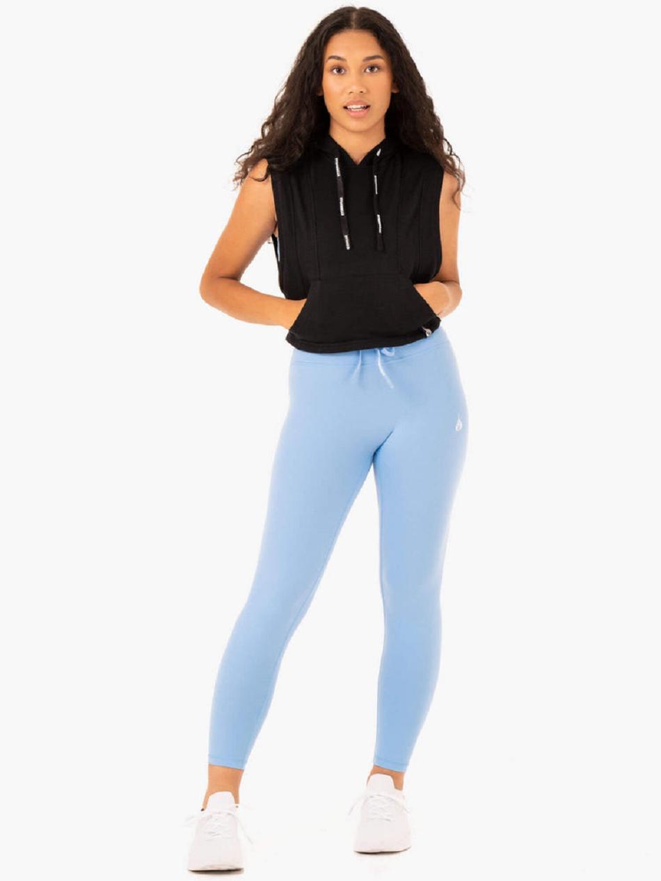 Blue Women's Ryderwear Replay High Waisted Leggings | G5B51791