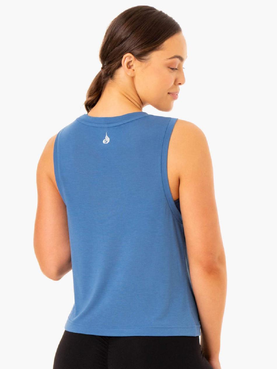 Blue Women's Ryderwear Replay Tank Top | GB5947784