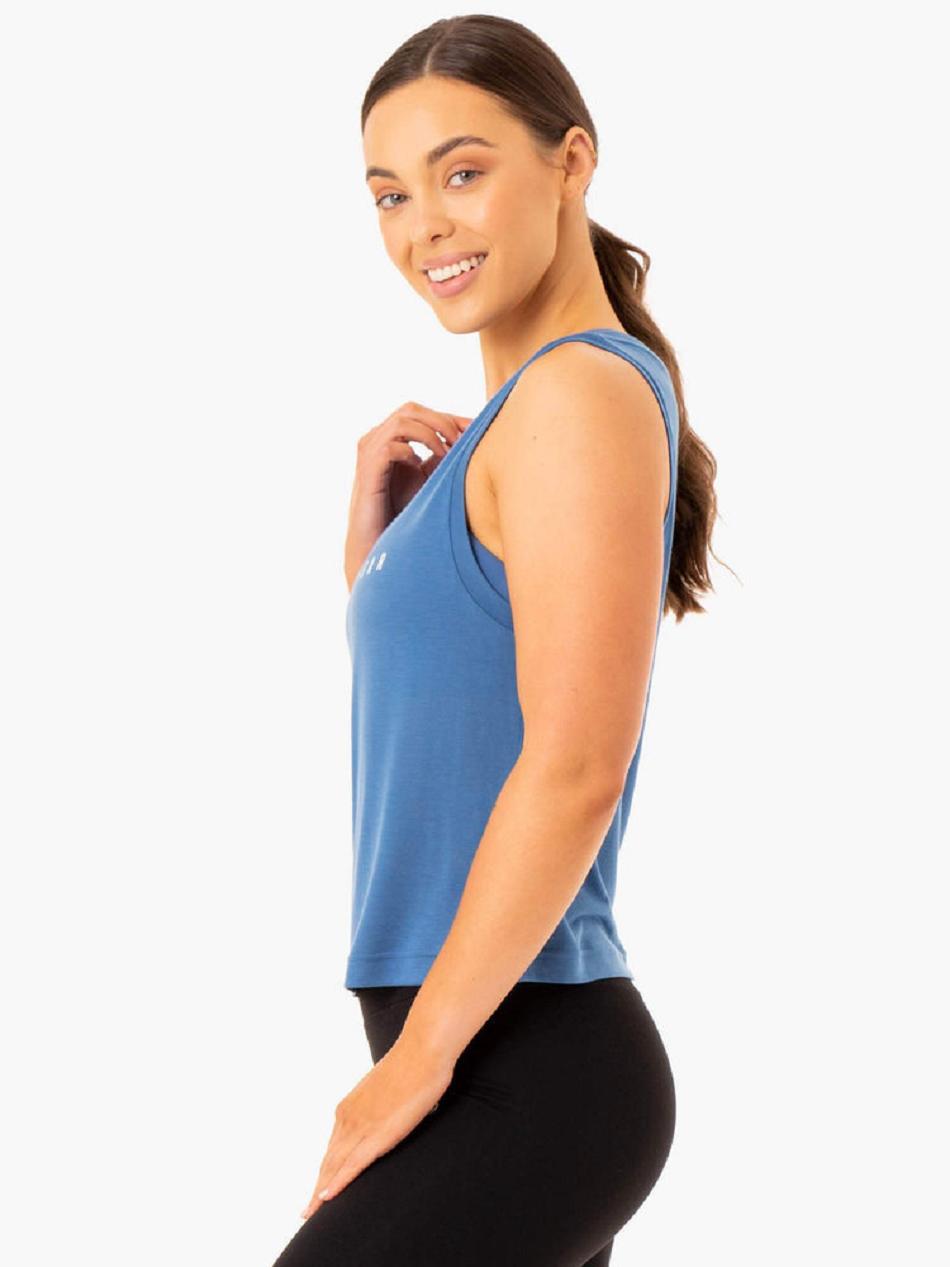 Blue Women's Ryderwear Replay Tank Top | GB5947784