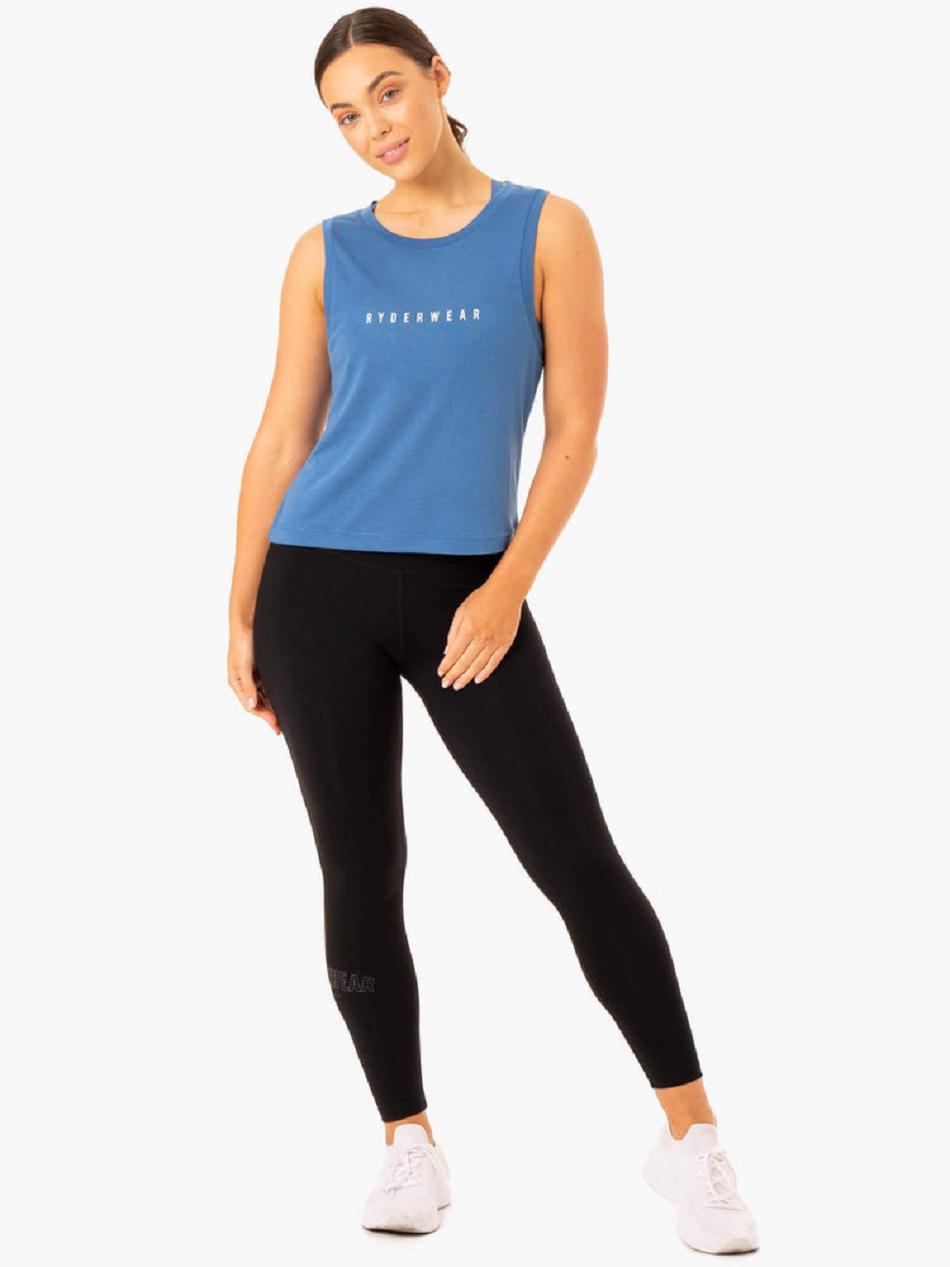 Blue Women's Ryderwear Replay Tank Top | GB5947784