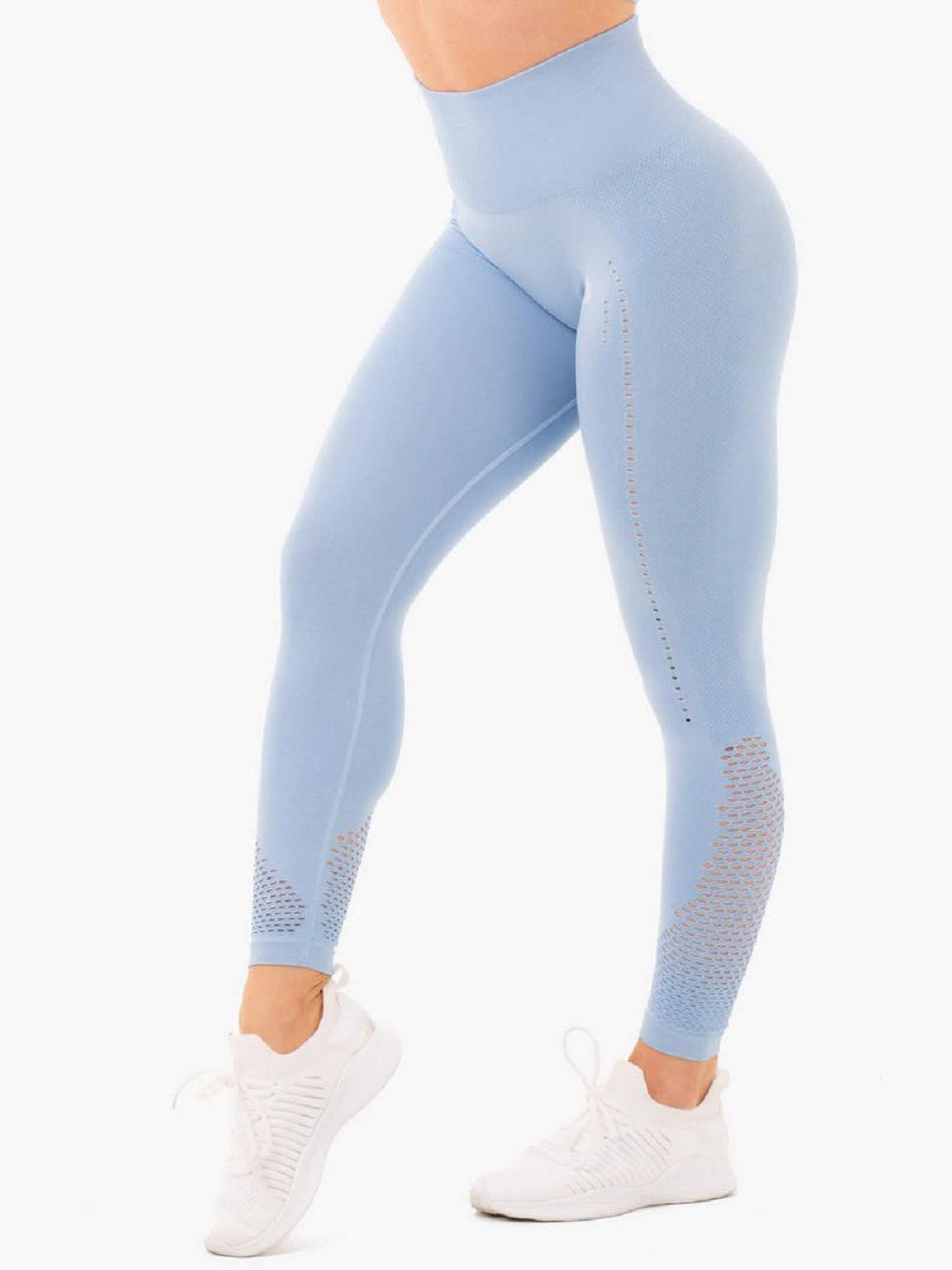 Blue Women's Ryderwear Staples Leggings Seamless | 96Y39967